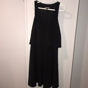 Express black tank top dress